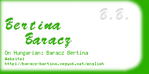 bertina baracz business card